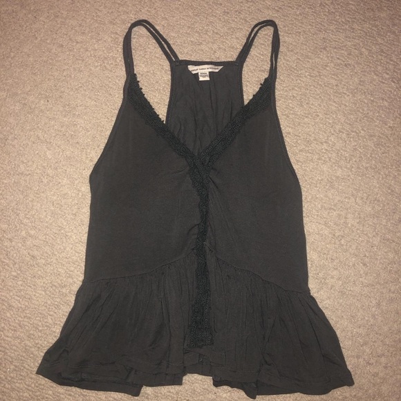 American Eagle Soft & Sexy Ruffle V-Neck Tank - Picture 3 of 4